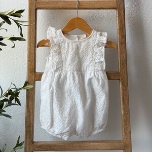 GAP White Eyelet Lace Kids One Piece